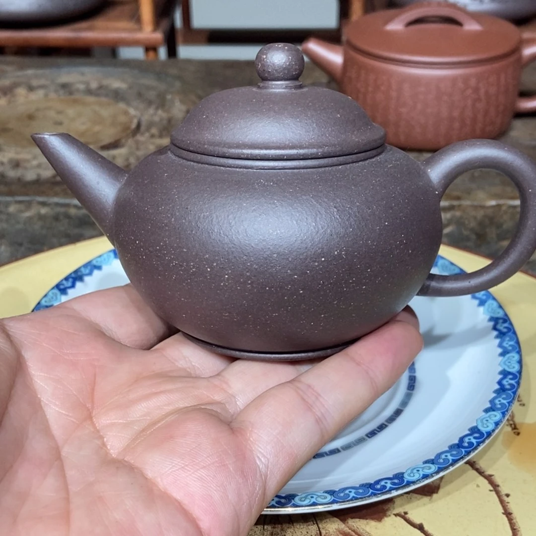 茶壶紫砂天青210 容量宜兴紫砂壶