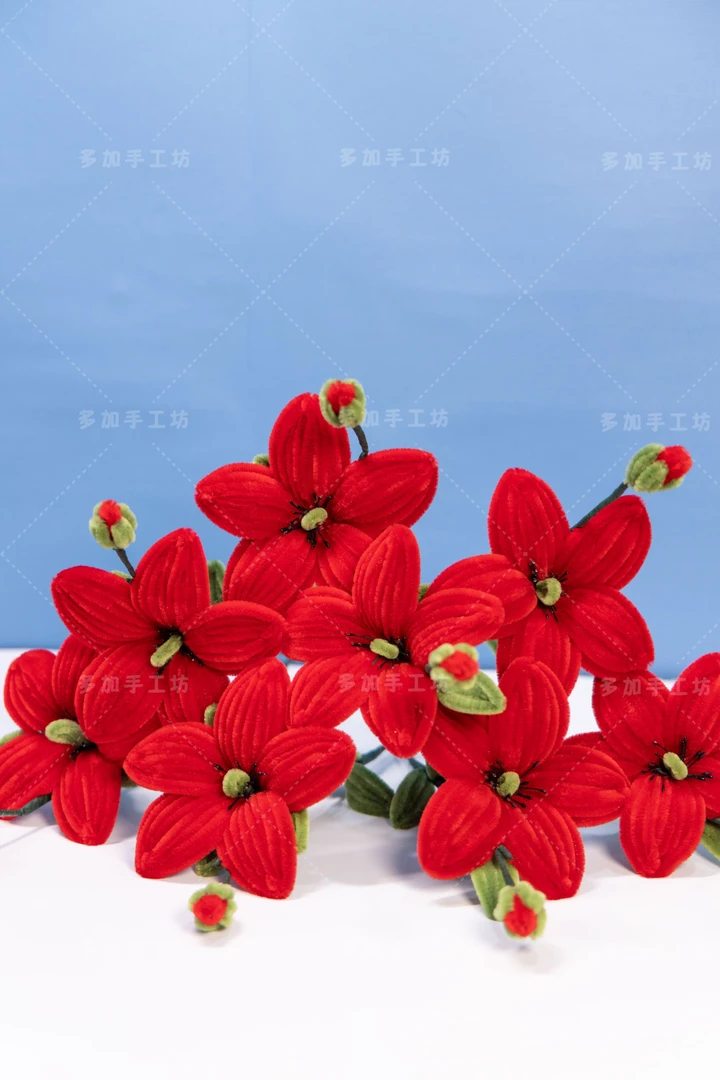 【成品】扭棒手工花束木棉花/英雄花长辈师长朋友新店开业乔迁花束