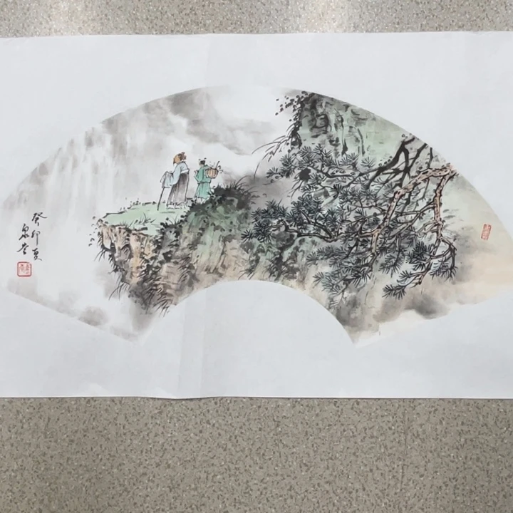 书法马老师，作品上面小品