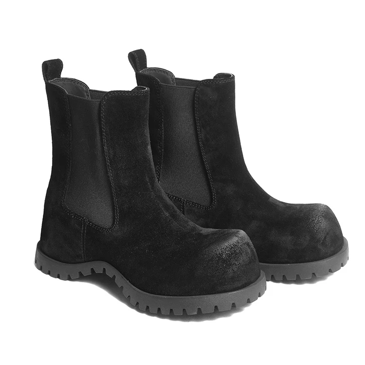 生活主张Advocatelife一脚蹬增高切尔西靴烟筒靴冬季短靴 D2536