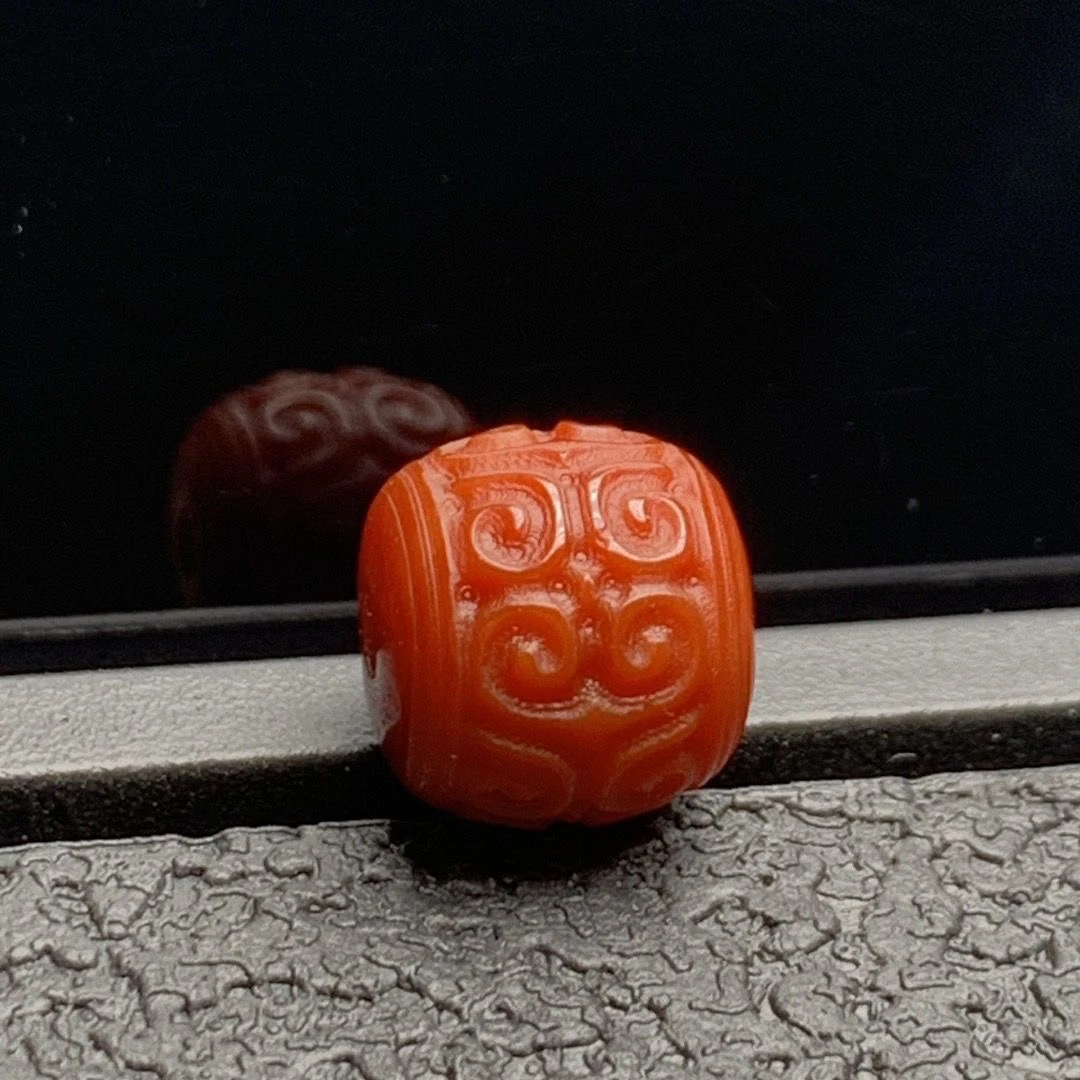 天然珠宝玉石回纹老邢10mm玛瑙配件直播间多样性发其一