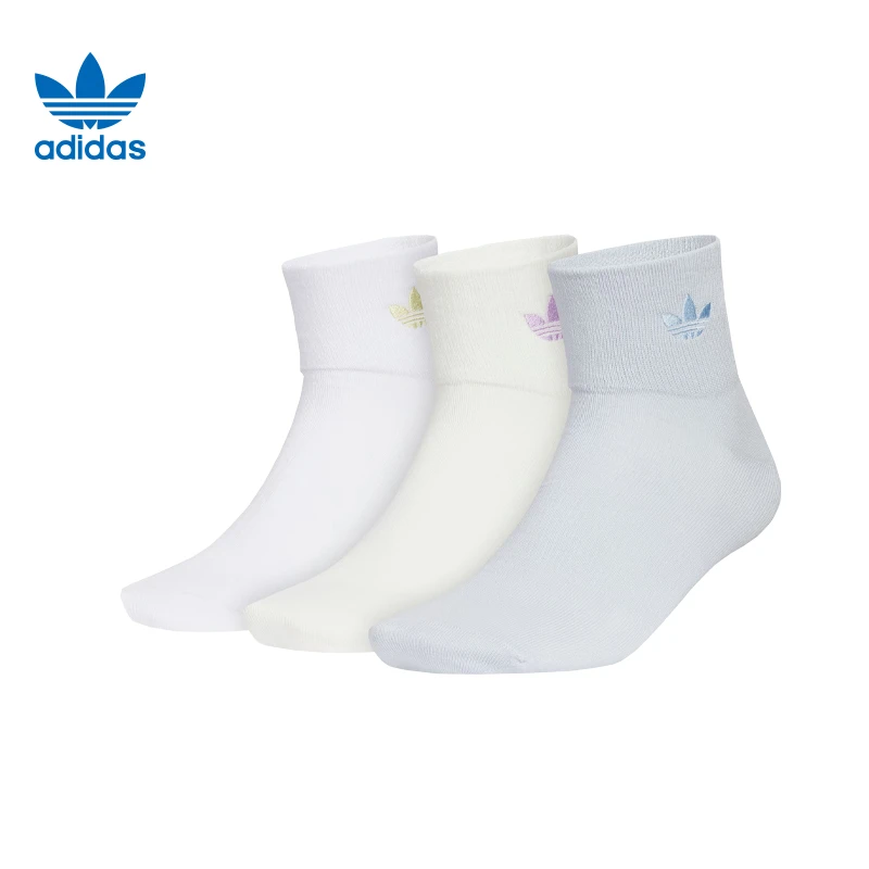 adidas阿迪达斯【太】三叶草男女运动休闲袜子KC1410