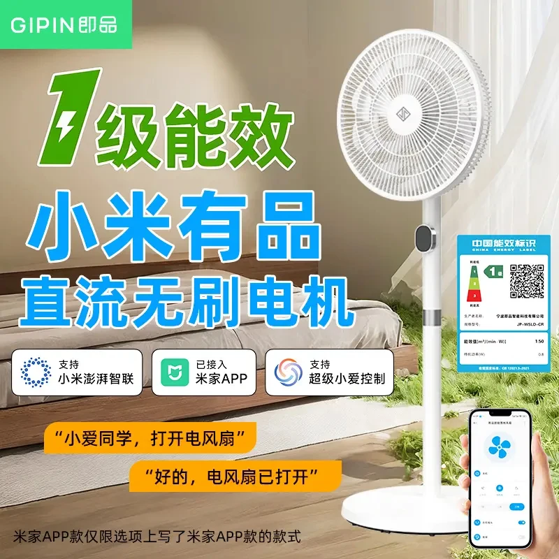 小米有品2025新款电风扇家用静音大风力落地扇办公室一级节能电扇
