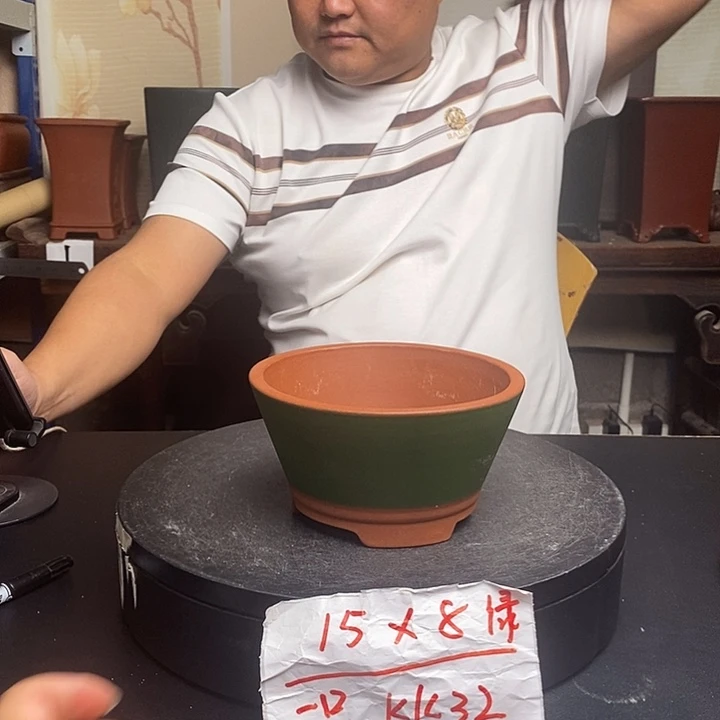 紫砂花盆货号一只KK32