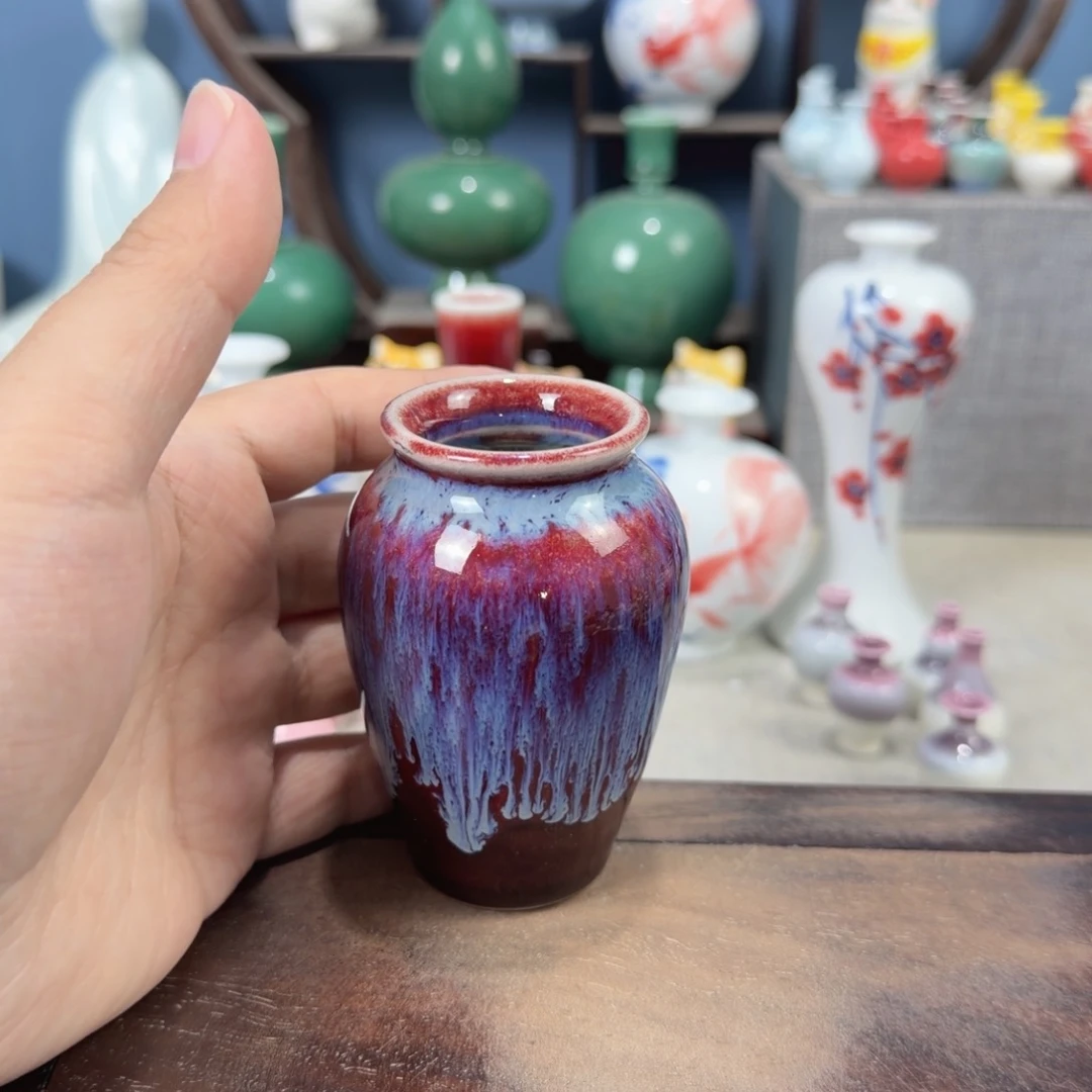 陶瓷手工小花器摆件