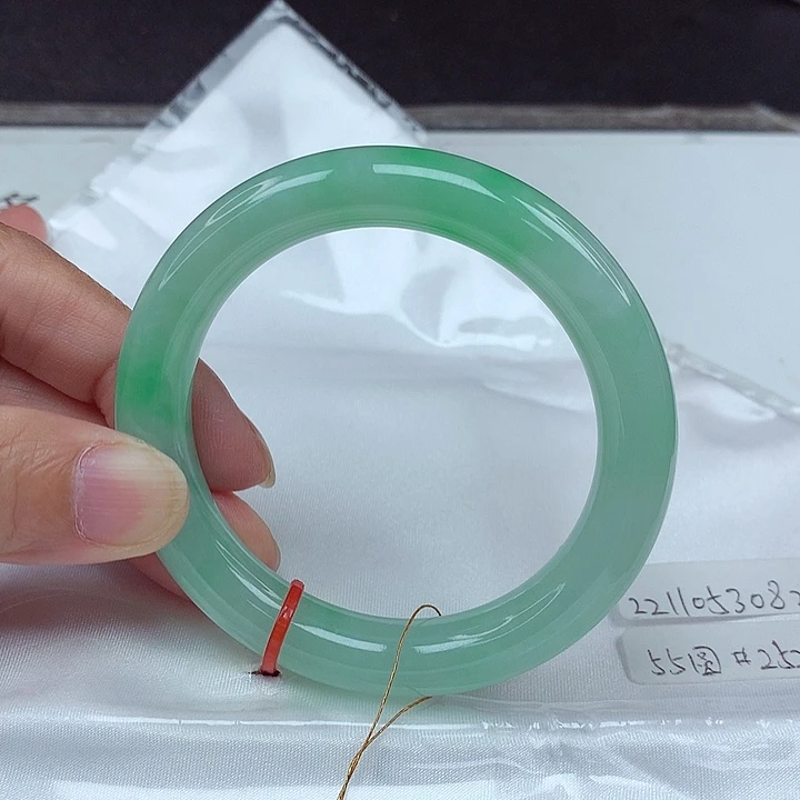 翡翠未镶嵌手镯55圈3082