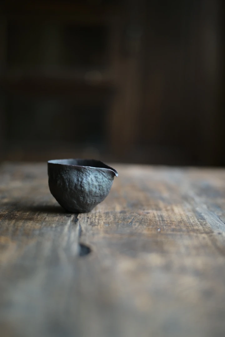 松风-松石片口肌理匀杯（短嘴）-公道-茶器-茶道