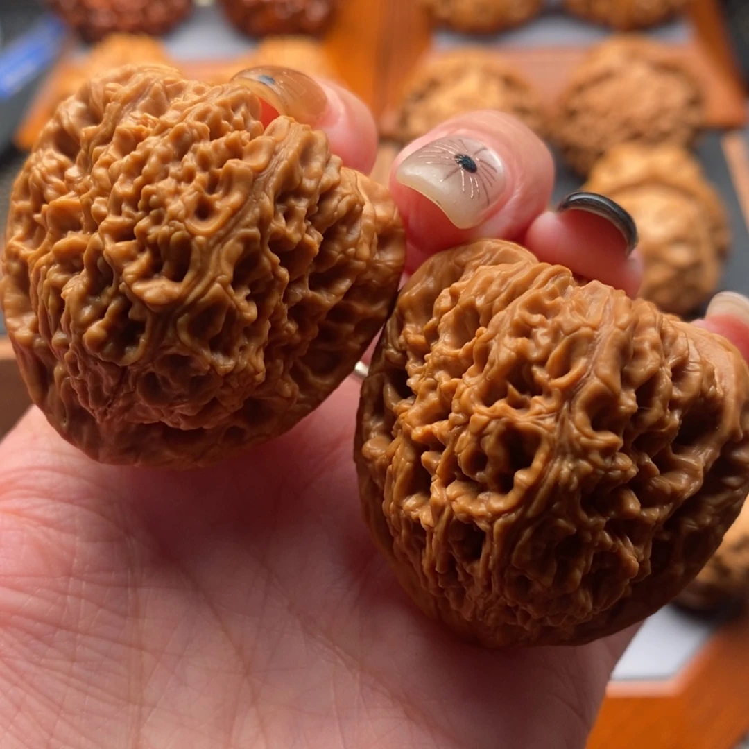 把件文玩核桃40尺寸三角江