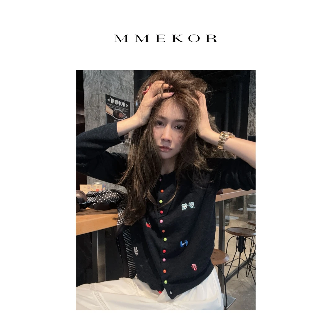 MMEKOR“又老又小”针织衫 2025新款活力常青藤百搭上衣 89653