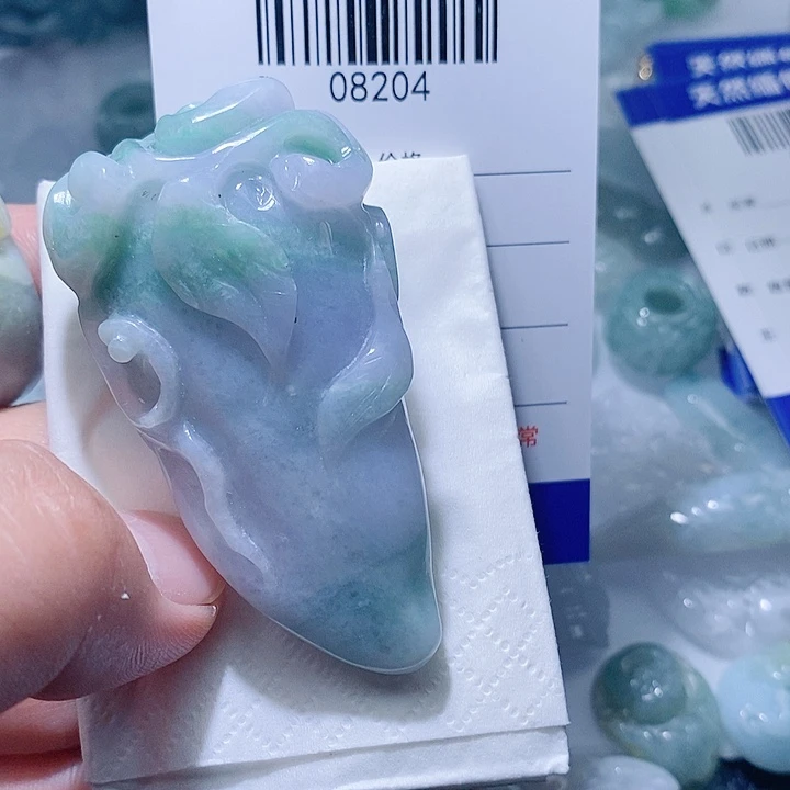 翡翠未镶嵌颈饰天光墟翡翠市场现金代购