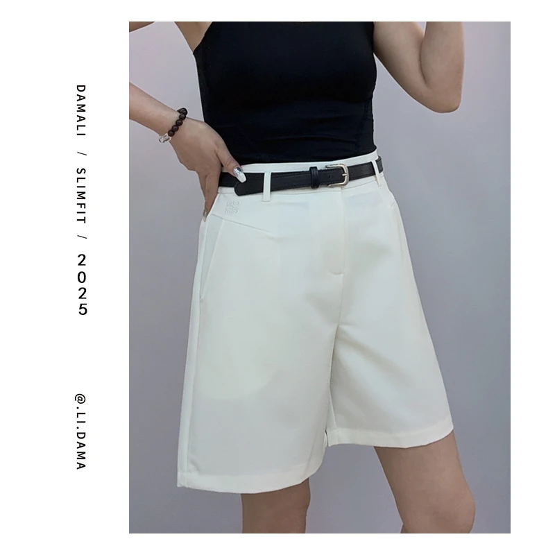 大码利-夏上新【三色五分西裤】小众高腰韩版显瘦休闲西装短裤直筒