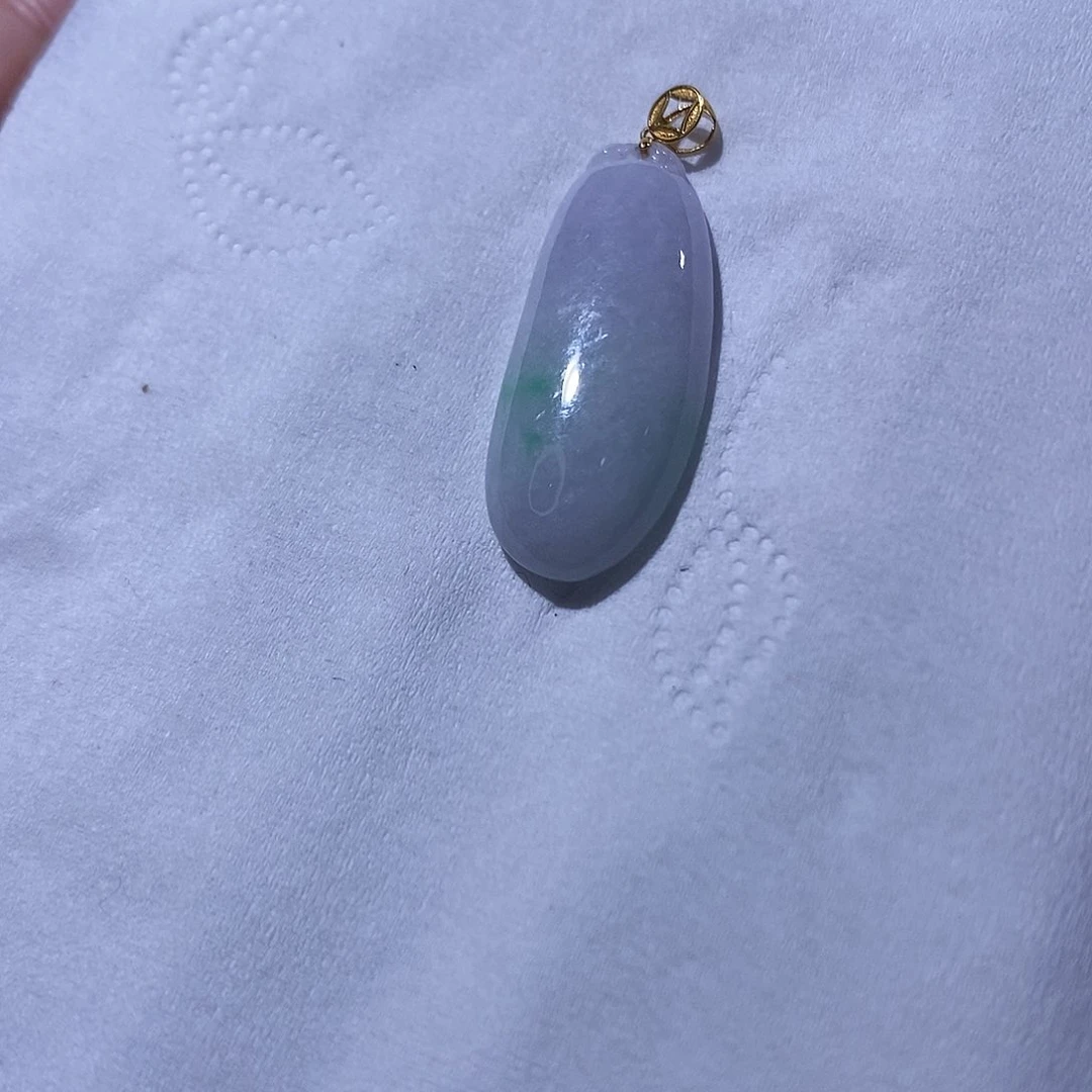 翡翠吊坠(不含链)足银镶嵌