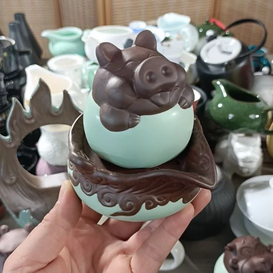 陶瓷盖碗茶杯茶叶罐主人杯