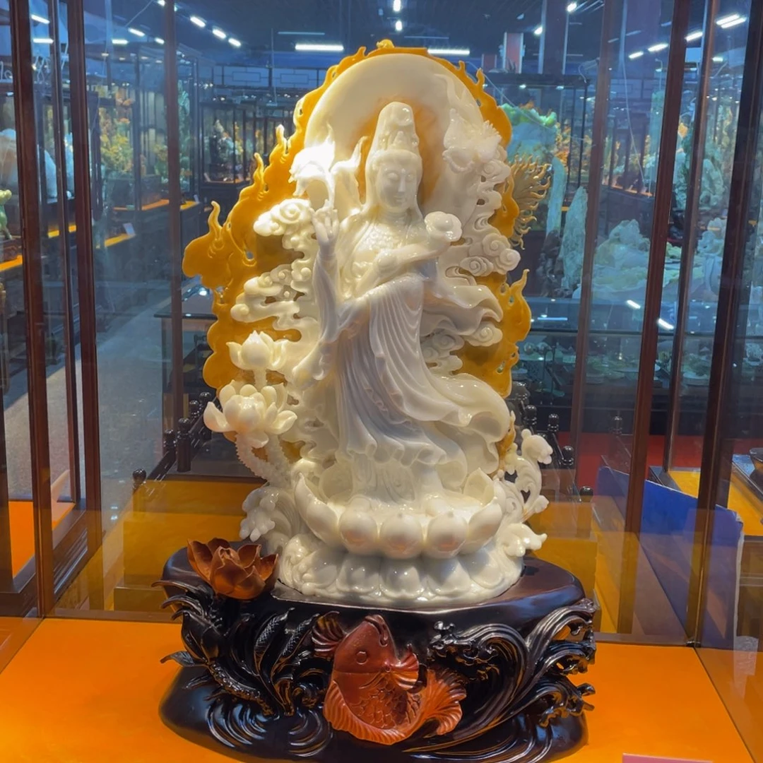蛇纹石玉未镶嵌摆件