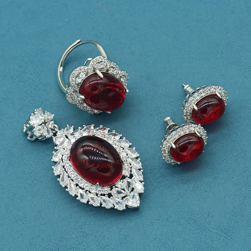 【高级定制】收藏级轻奢时尚设计吊坠套装V339