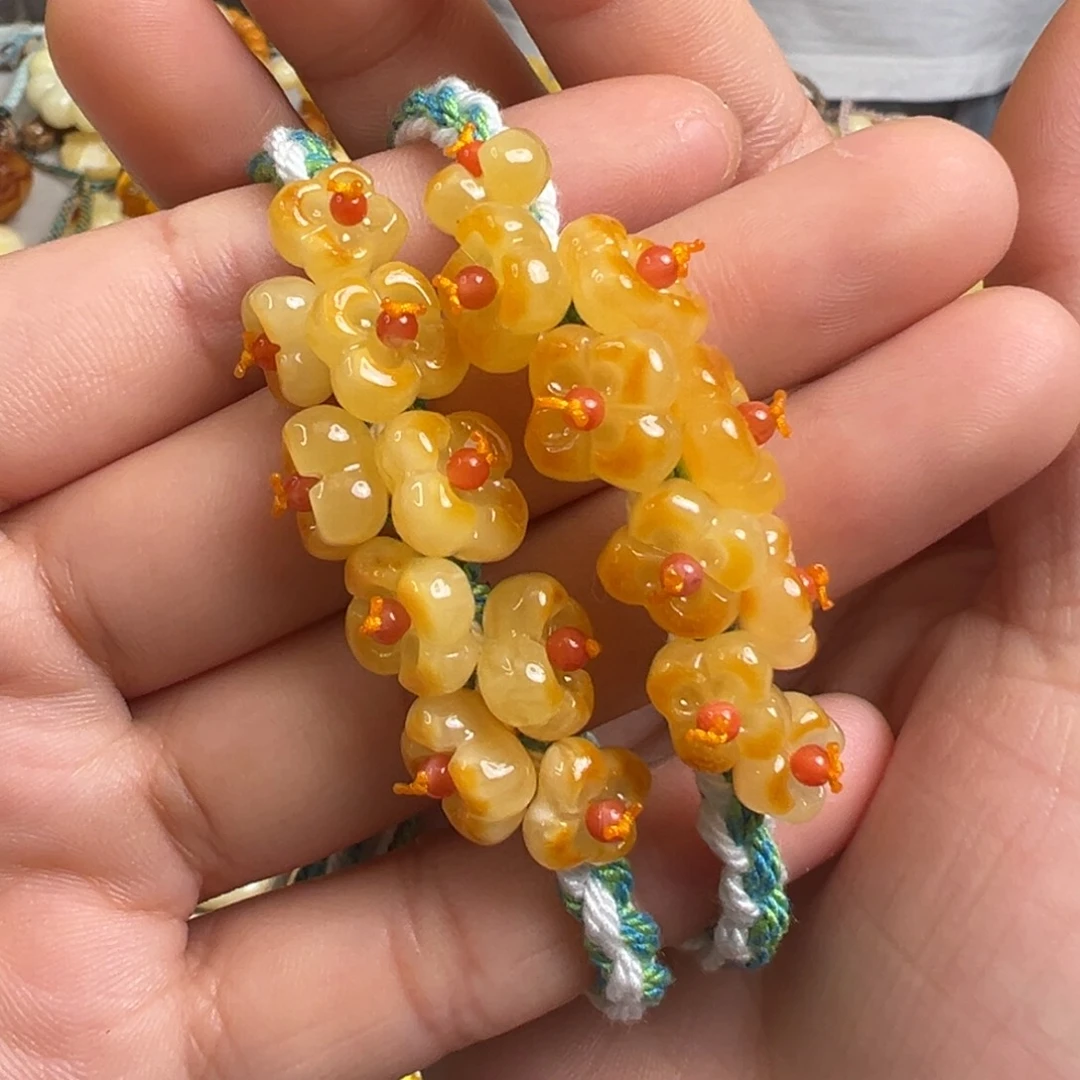 蜜蜡未镶嵌裸石多样性发一条