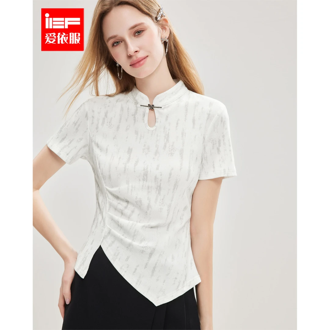 IEF/爱依服2025春季新款时尚小众设计显瘦气质感上衣欧若风