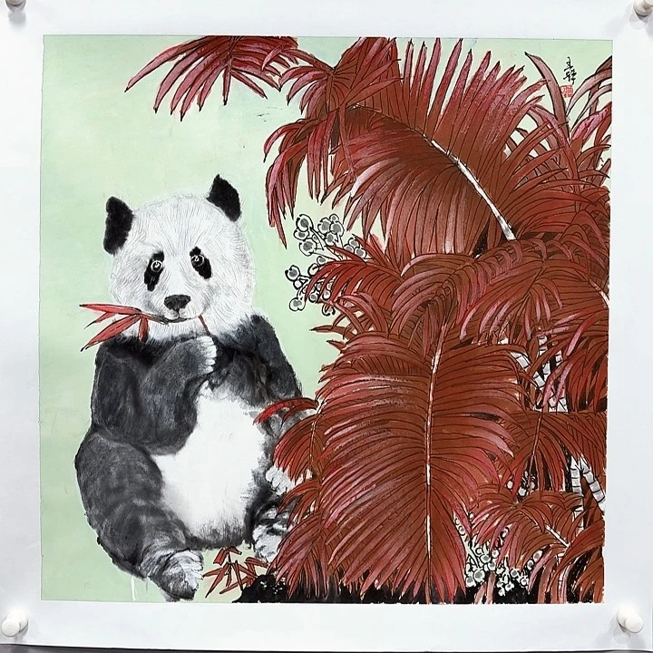 国画亲笔手绘放心去藏