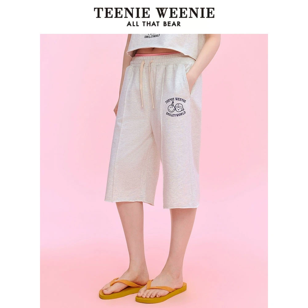 【smiley联名系列】TeenieWeenie小熊卫裤25休闲中裤女TTTM256611N