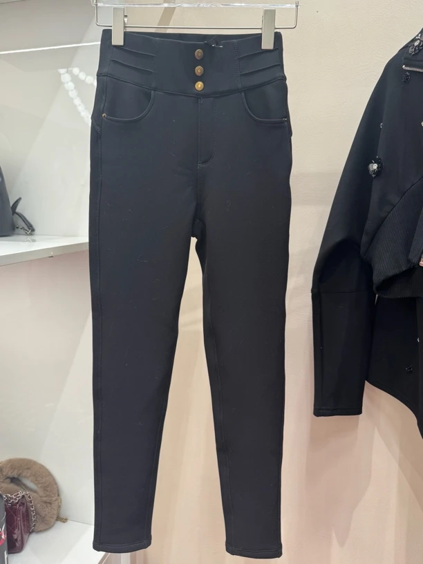 修身打底裤小黑裤