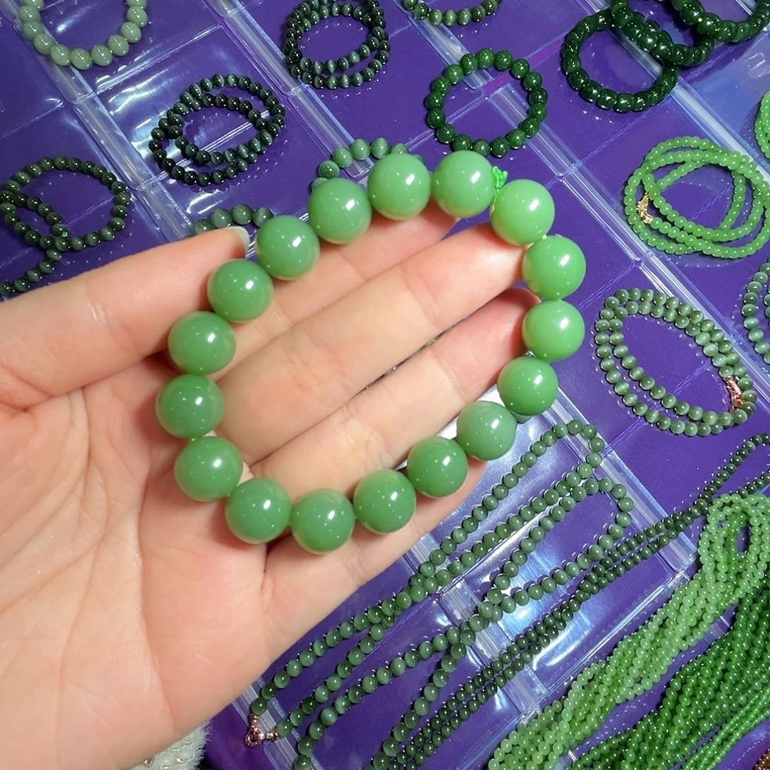 和田玉未镶嵌手链