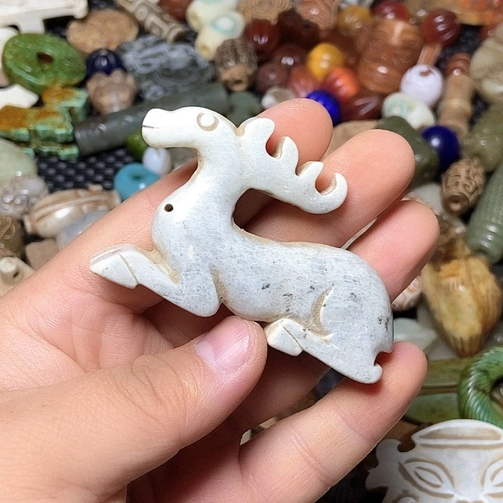 和田玉未镶嵌颈饰133