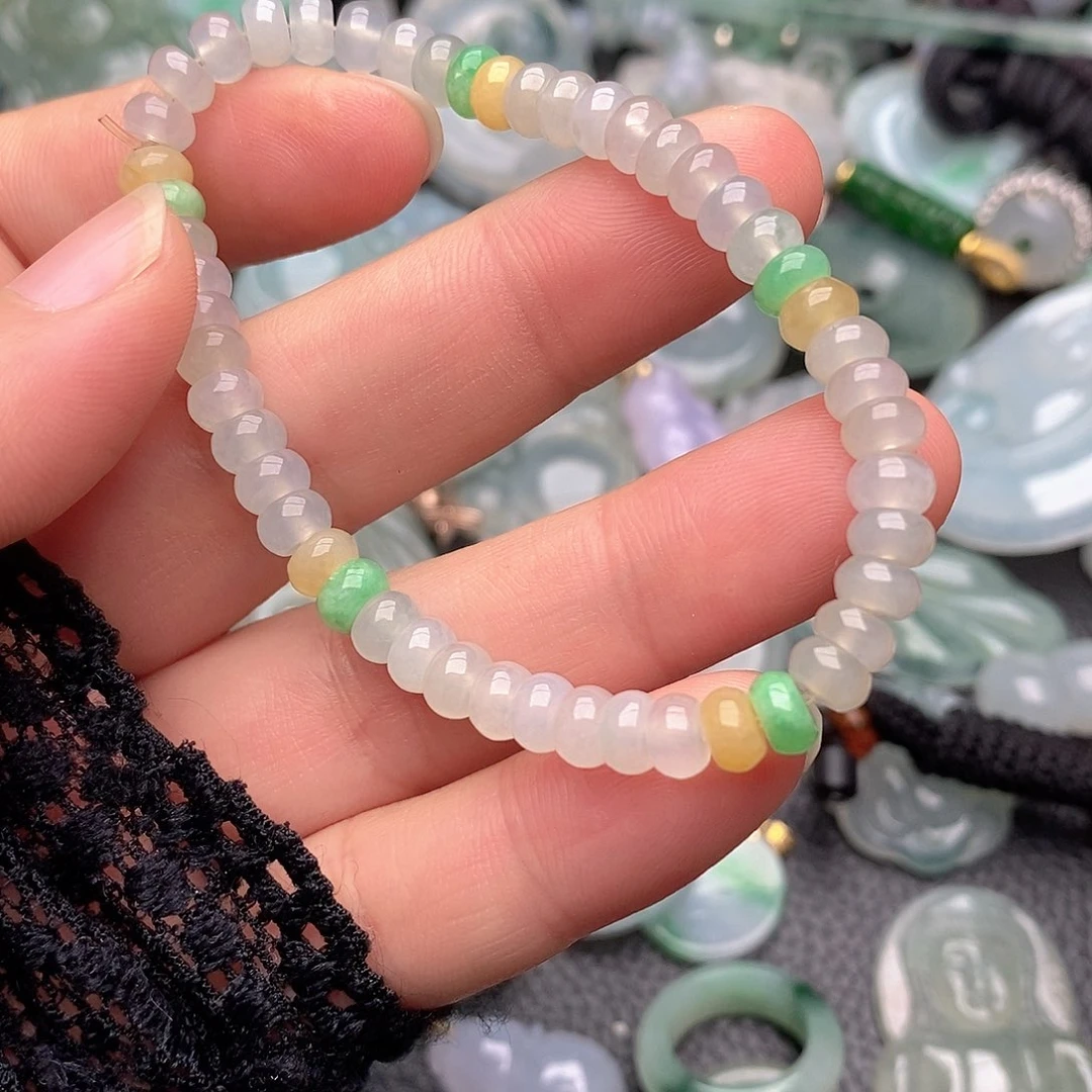 翡翠未镶嵌颈饰手串