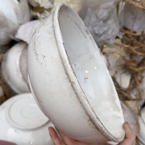 瓷片国营厂库存微瑕23厘米