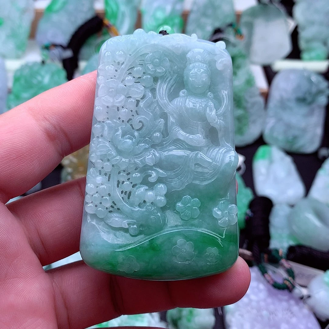 翡翠未镶嵌吊坠(不含链)