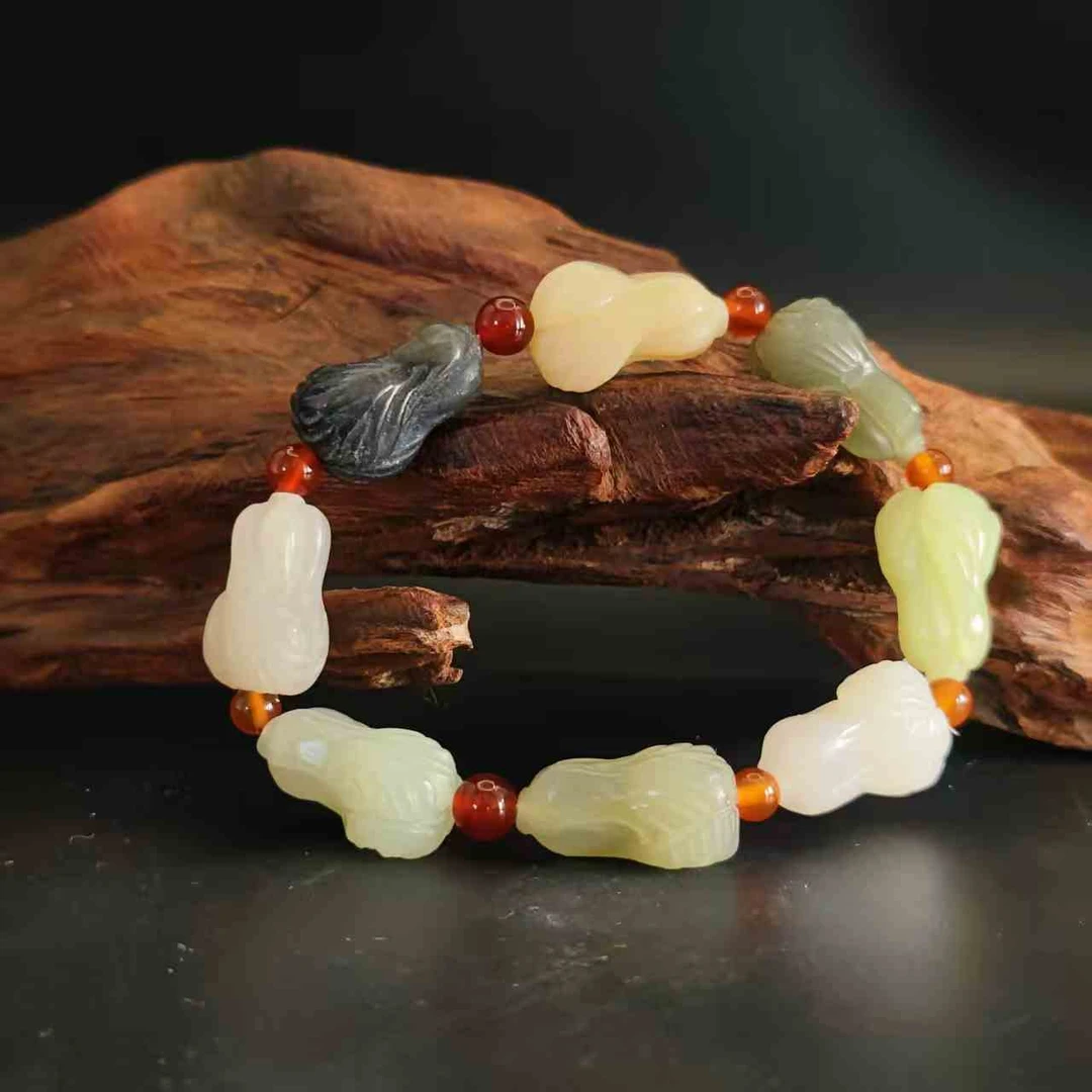 Q和田玉多宝百财手串0260