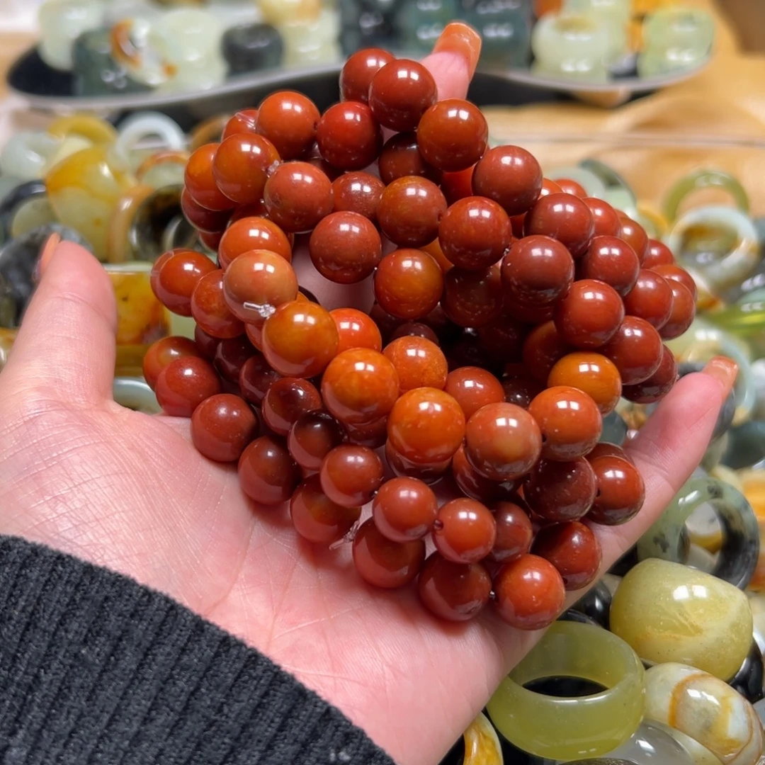 蛇纹石玉未镶嵌戒指
