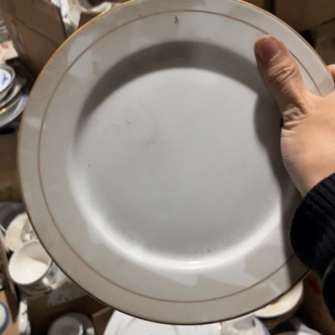 瓷其他8寸深盘老底一个