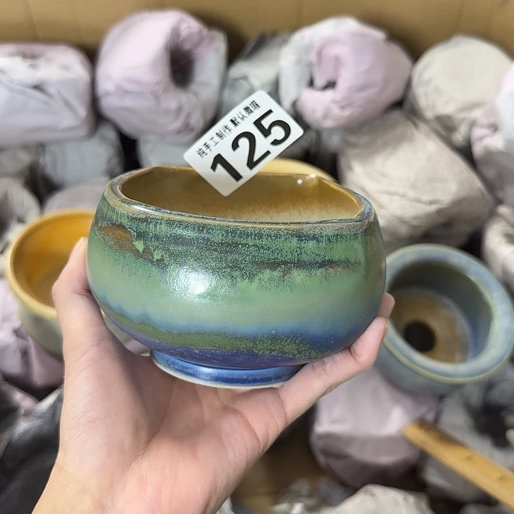 景德镇手工陶瓷盆 口10