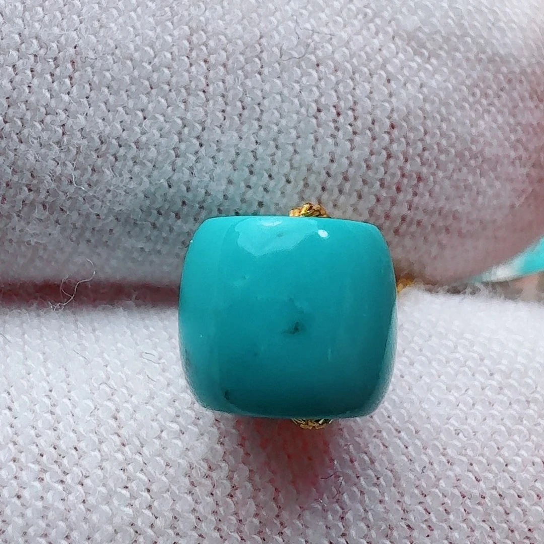 绿松石未镶嵌珠宝奇石玉华蓝直切7