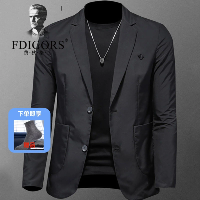 FDIGORS/费狄格士男士休闲西装小西服2025秋装潮流休闲薄款外套