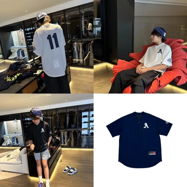 [MY]蓝白黑三色后背数字11网眼透气儿童运动短袖T恤(夏日炎炎)