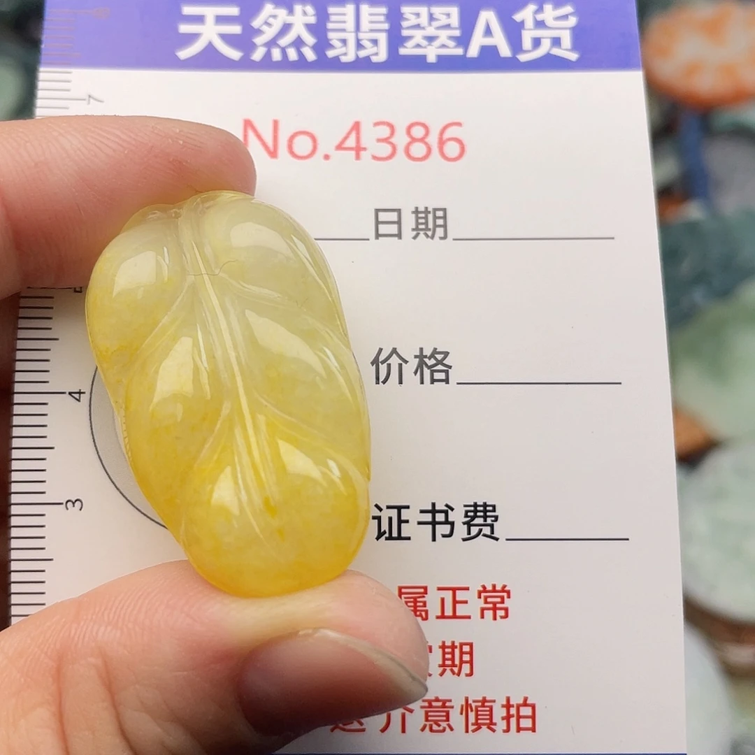 翡翠未镶嵌挂件4386