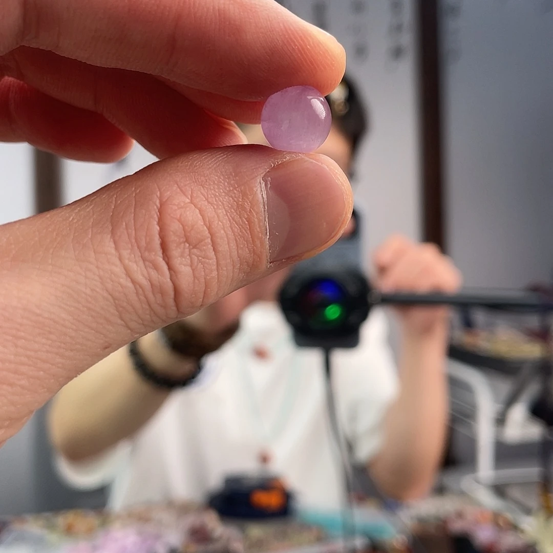 水晶手链未镶嵌紫锂辉10单珠
