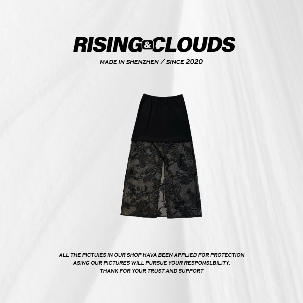 小法【冷夜】显瘦百搭2025舒适蕾丝半裙120202GT