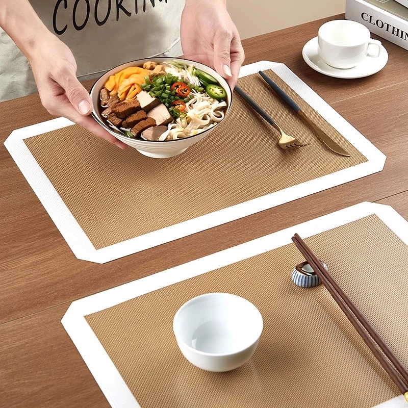 日式硅胶餐垫防水防油免洗隔热垫餐桌垫小块法式高级感轻奢防烫滑
