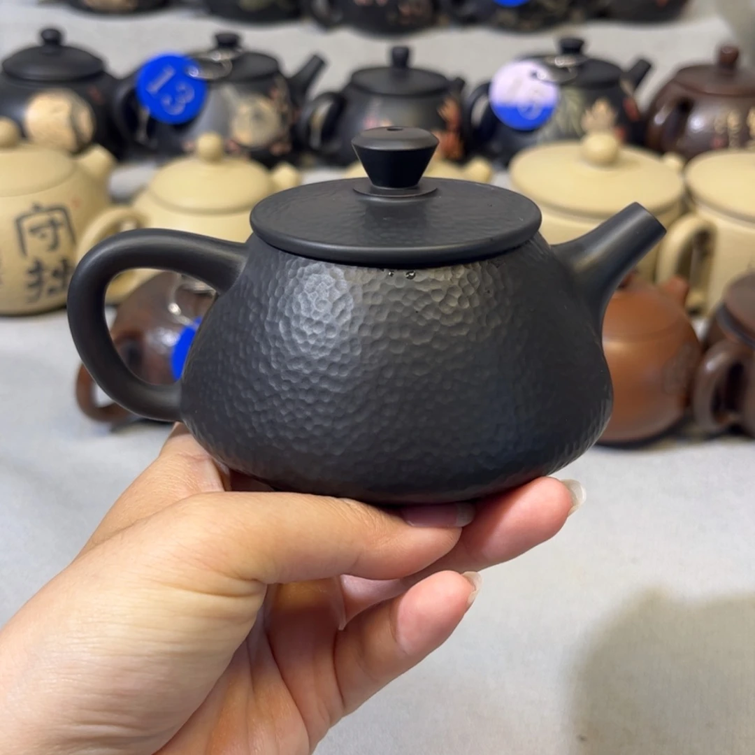 【闪购商品】红泥 锤纹壶 容量 190c c