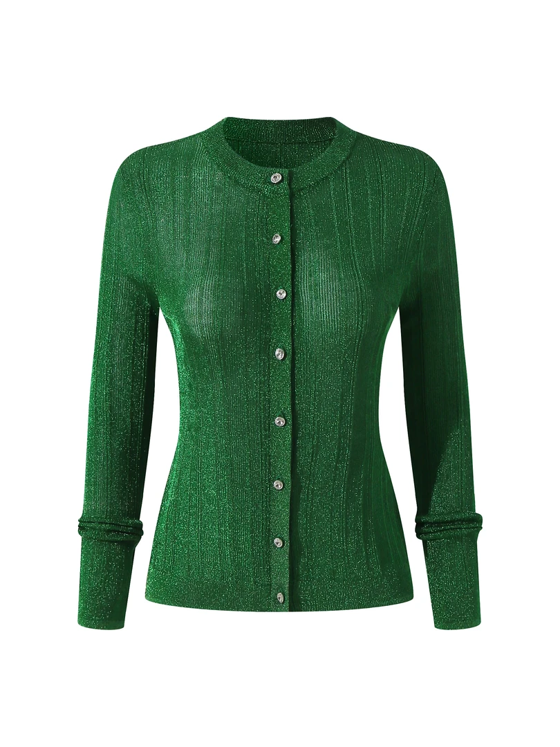 珍珠纱开衫（冰晶纱）闪闪洋气纱开衫打底衫线衣针织衫出行