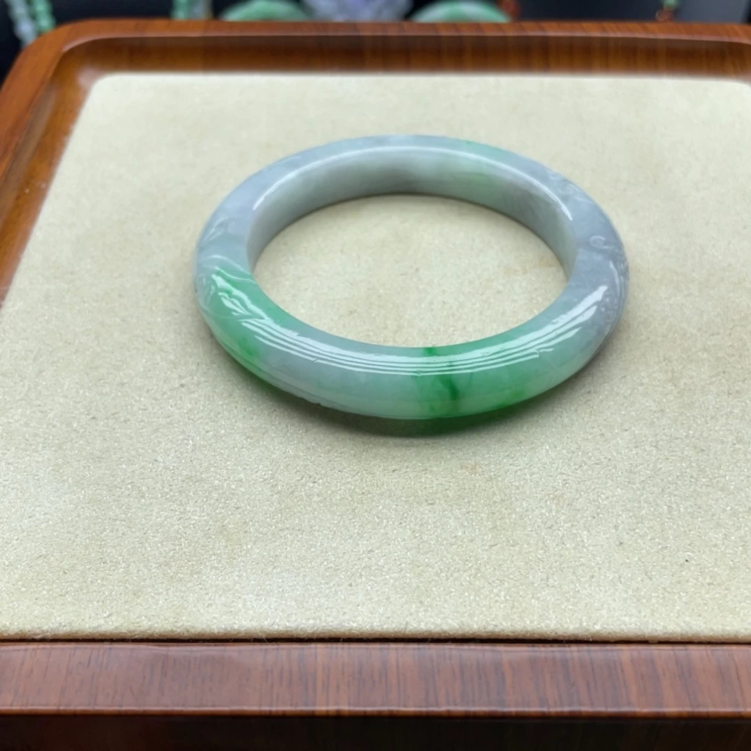翡翠未镶嵌手镯翡翠手镯57.8
