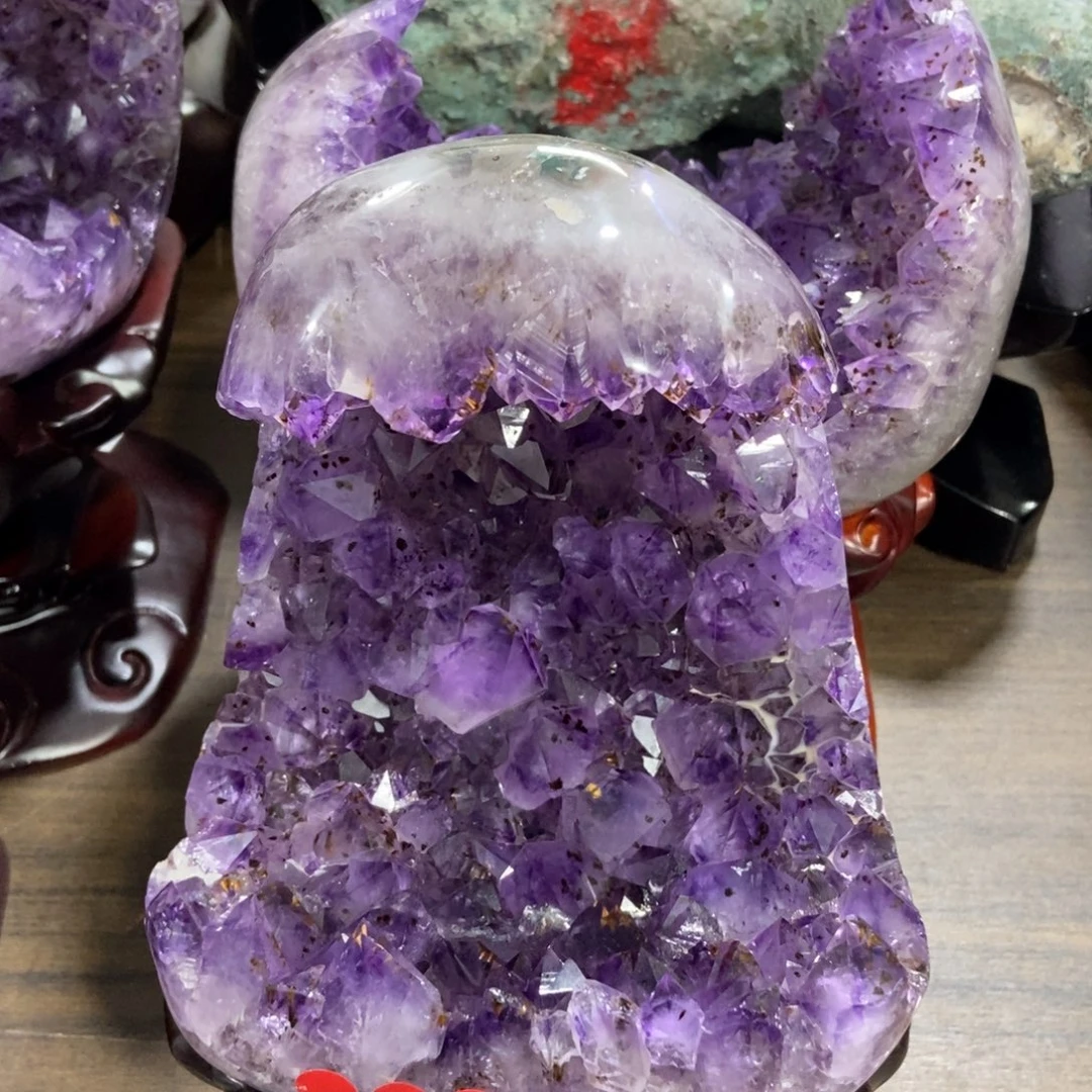 摆件紫晶未镶嵌水晶