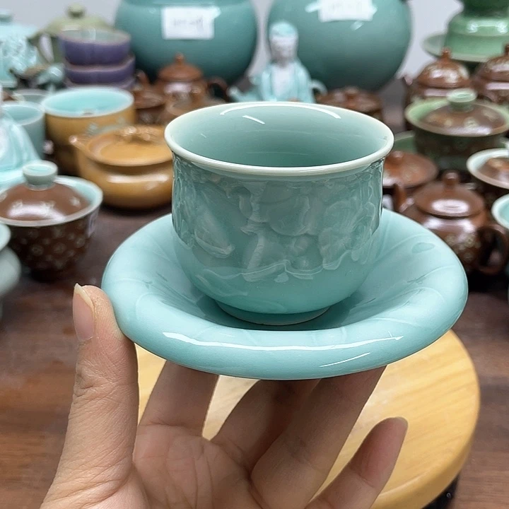 特价福利一杯一垫青瓷