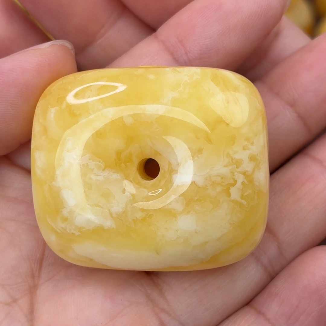 蜜蜡未镶嵌吊坠(不含链)藏扣