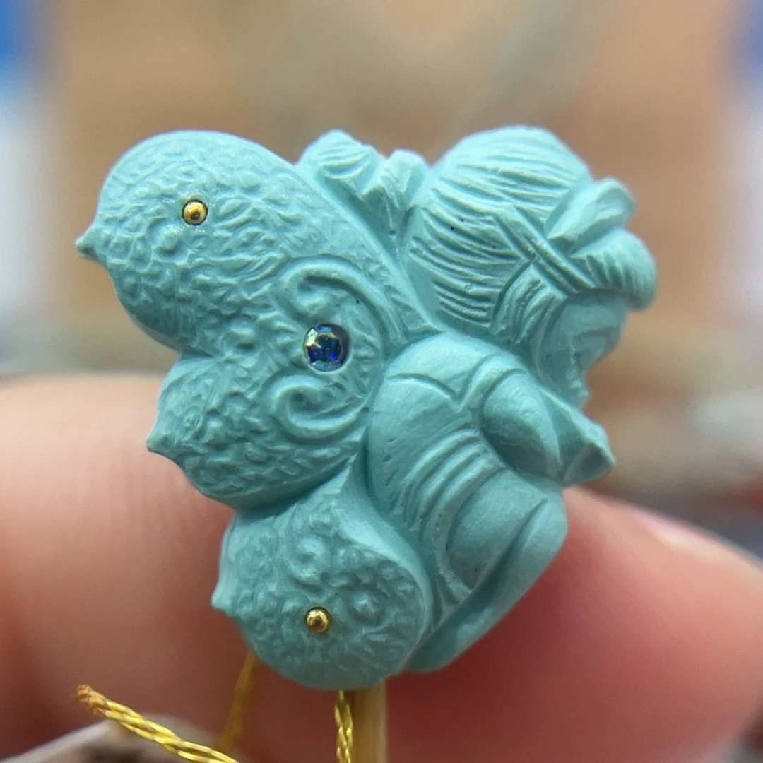 绿松石未镶嵌珠宝奇石