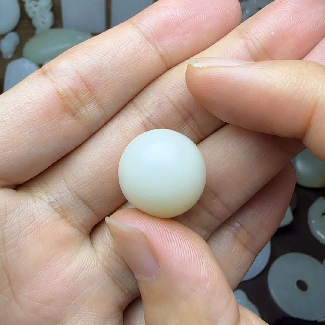 和田玉未镶嵌挂件卡17.6