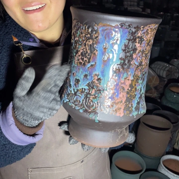 紫砂花盆口20高30正品正品