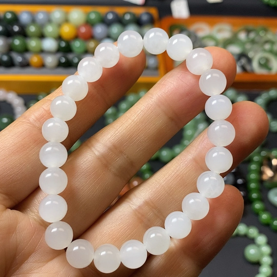 和田玉未镶嵌手链